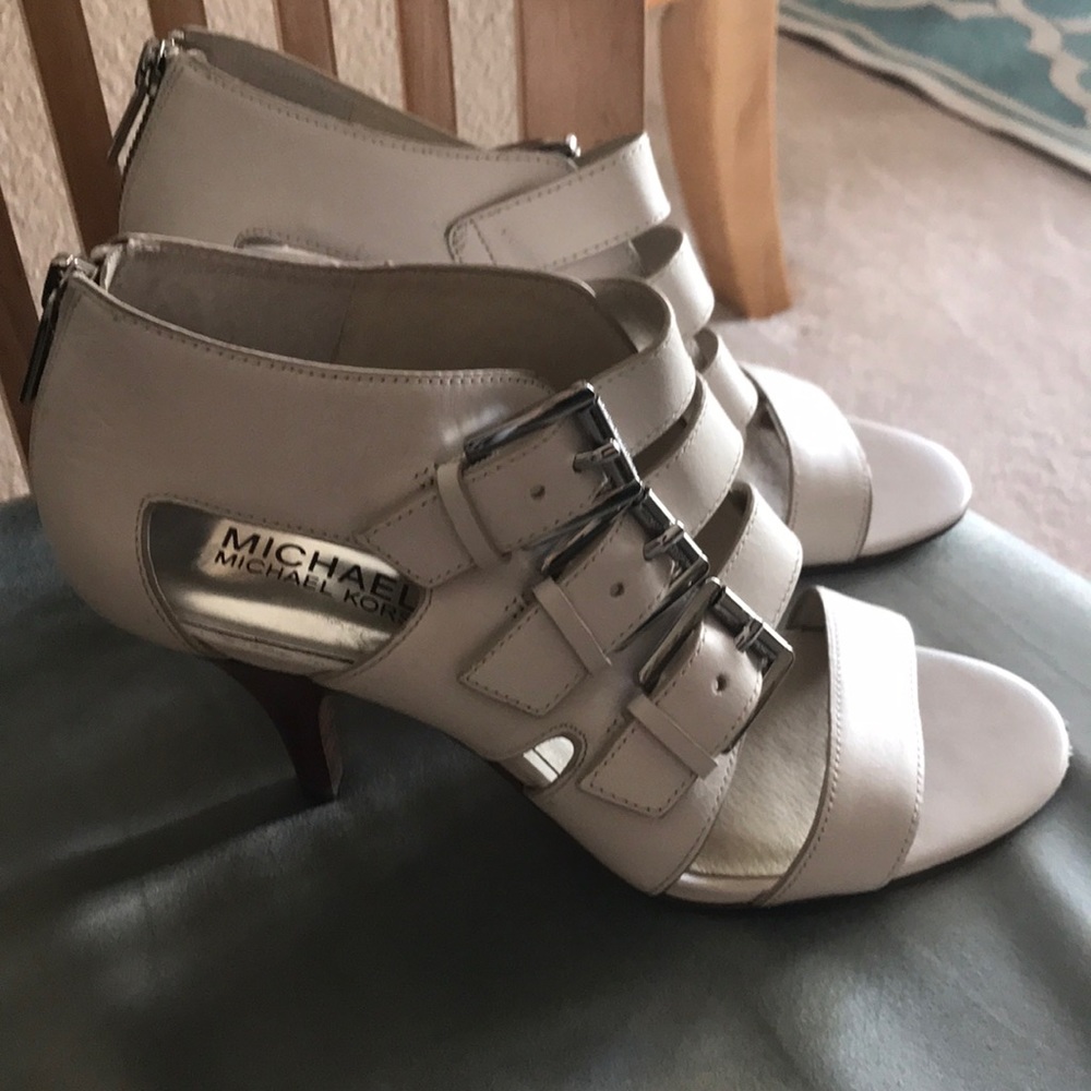 Michael Kors leather sandal heels